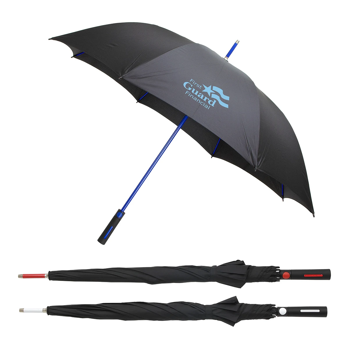 Parkside Auto-Open Umbrella with Contrasting Color Frame 1