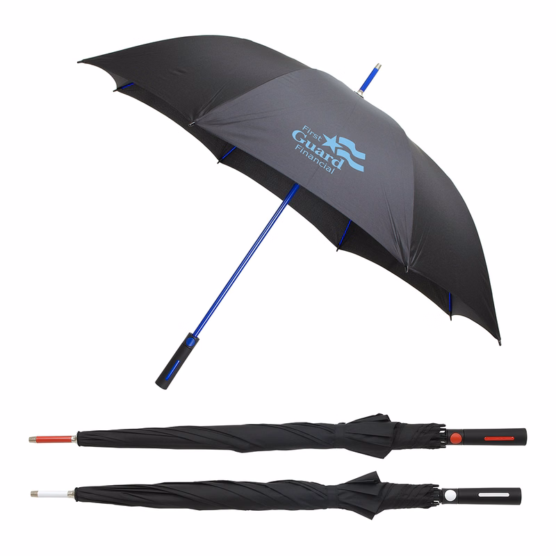Parkside Auto-Open Umbrella with Contrasting Color Frame