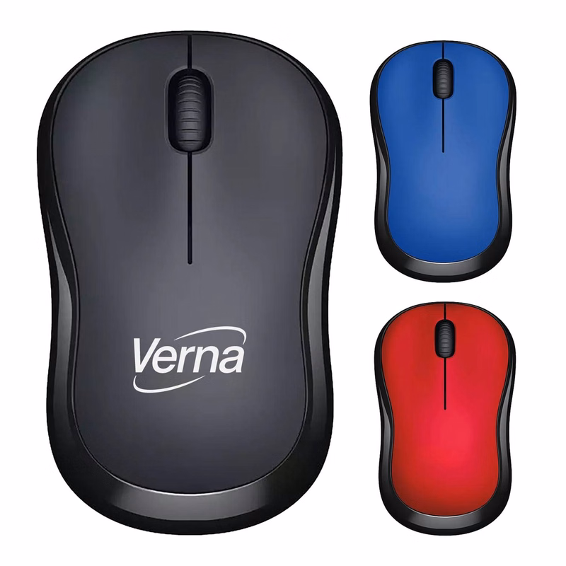 Silent Compact Wireless Plastic Mouse