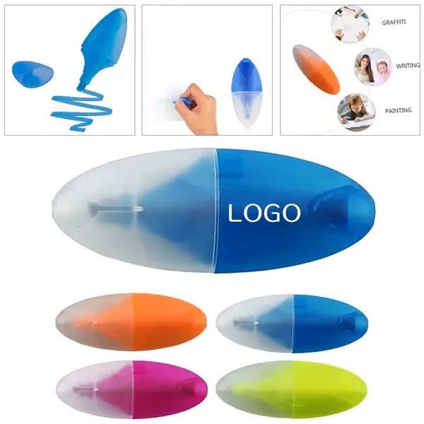 Colorful Mini Highlighter Pen with Bright Marker