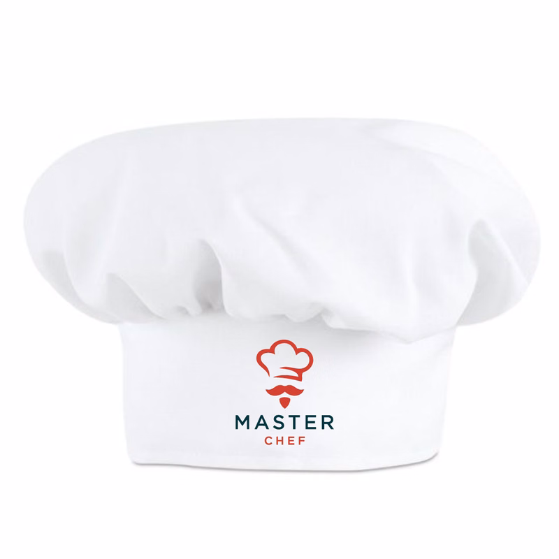 Chef's Cap: White Muslin Web Back
