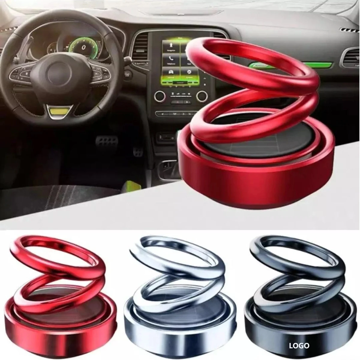 Air Freshener Solar Energy Rotating 1