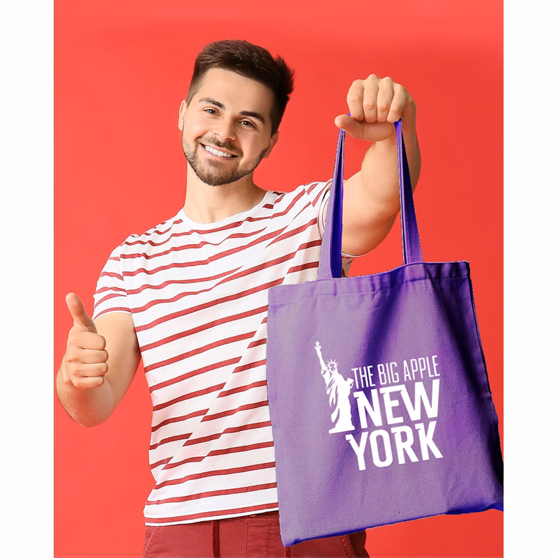 Super Sale- 6 oz.Econo Cotton Tote - Purple