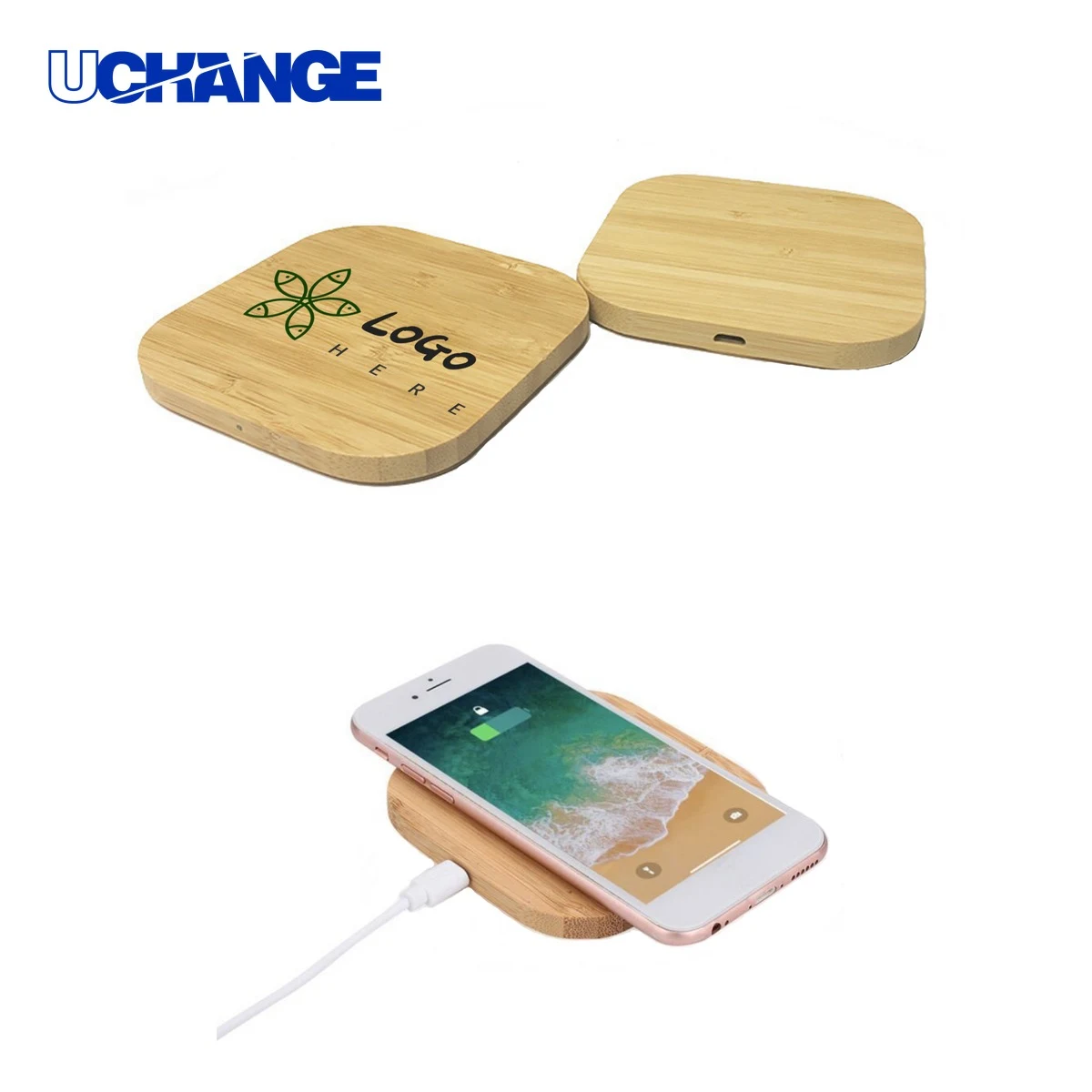 Bamboo Wood Wireless Charging Pad 1