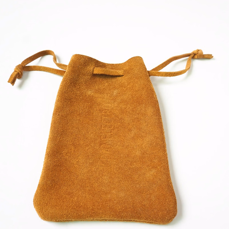 Leather Drawstring Pouch Medicine Bag Coin Purse