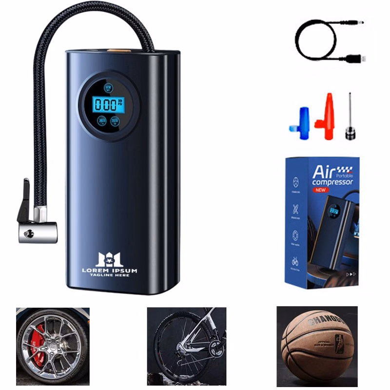 Digital Tire Inflator with Preset Pressure