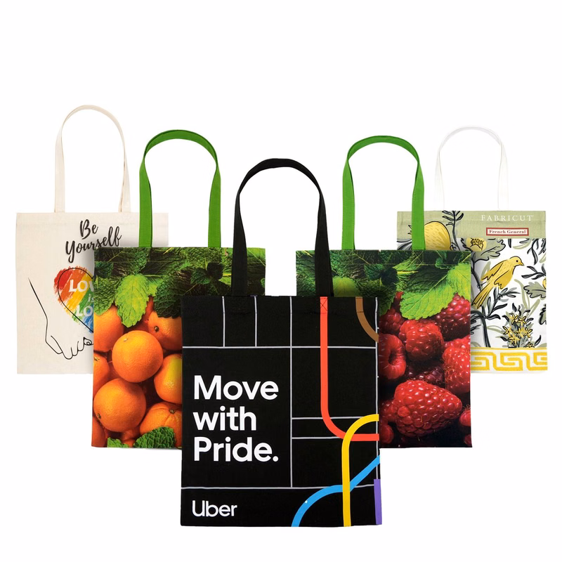 8 Oz. Full-Color PremiumPrinted Cotton Canvas Tote Bag (14"x16")