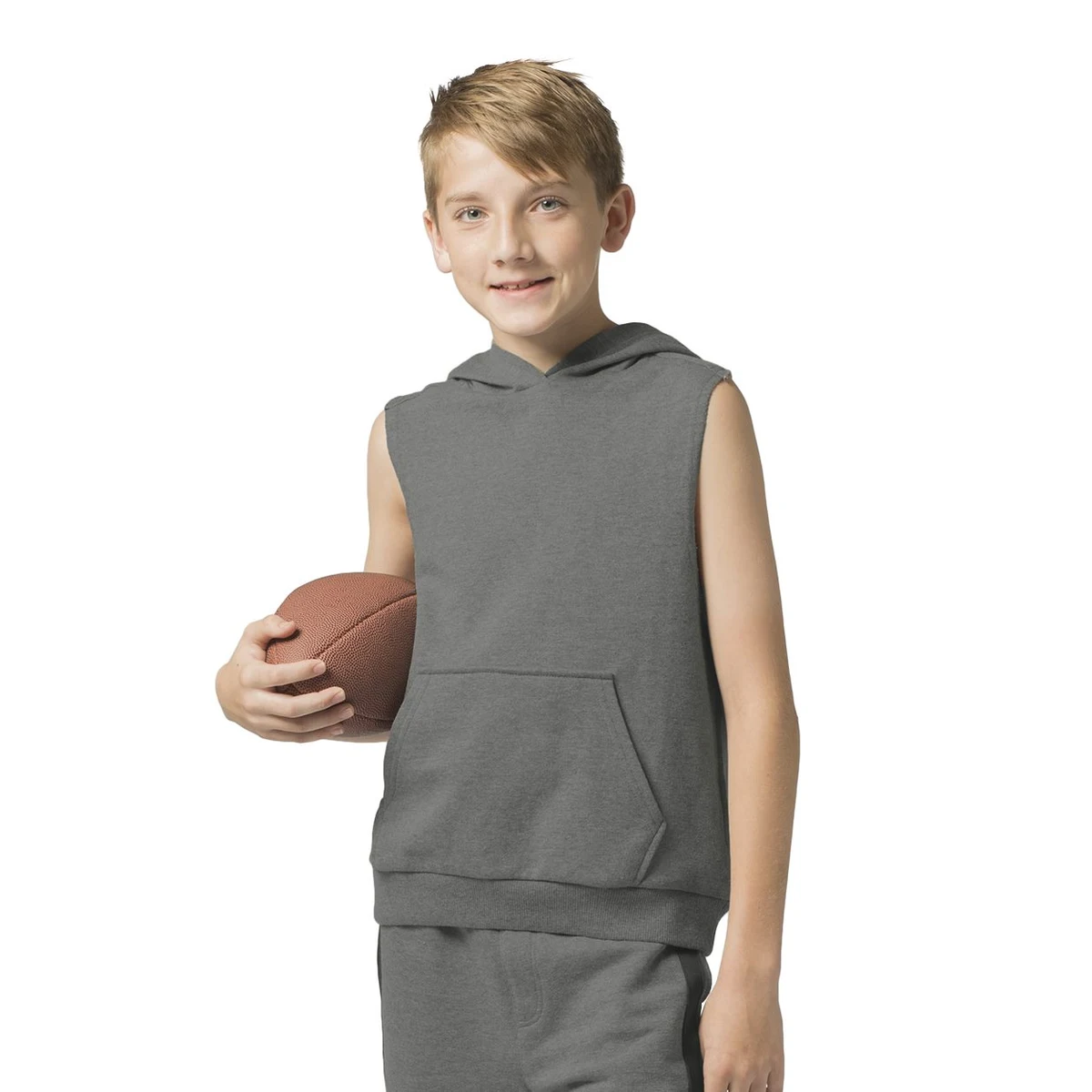 Youth Stadium Hooded Sleeveless Sweatshirt - YR51 1
