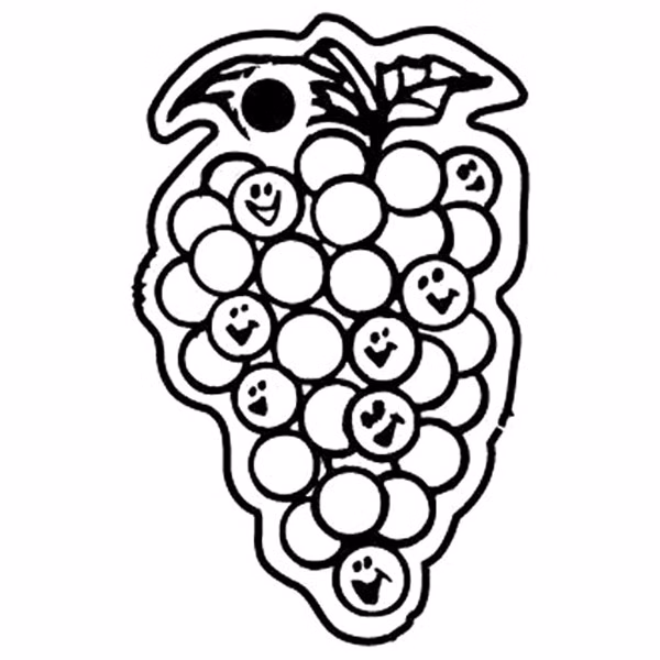 Grapes Bunch Key Tag - Spot Color