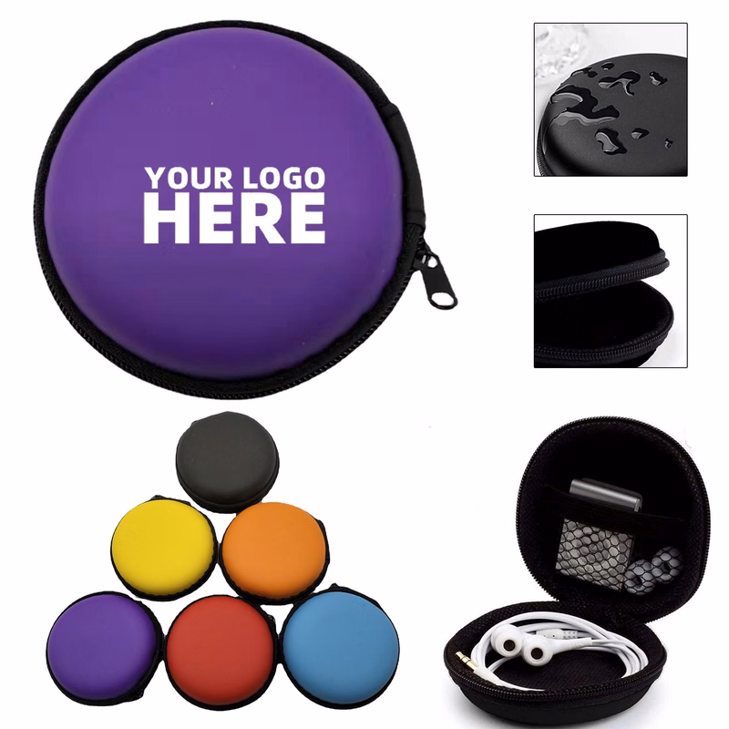 Round Earphone Case