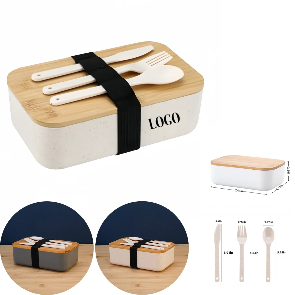 Eco-friendly wheat straw bento box 1