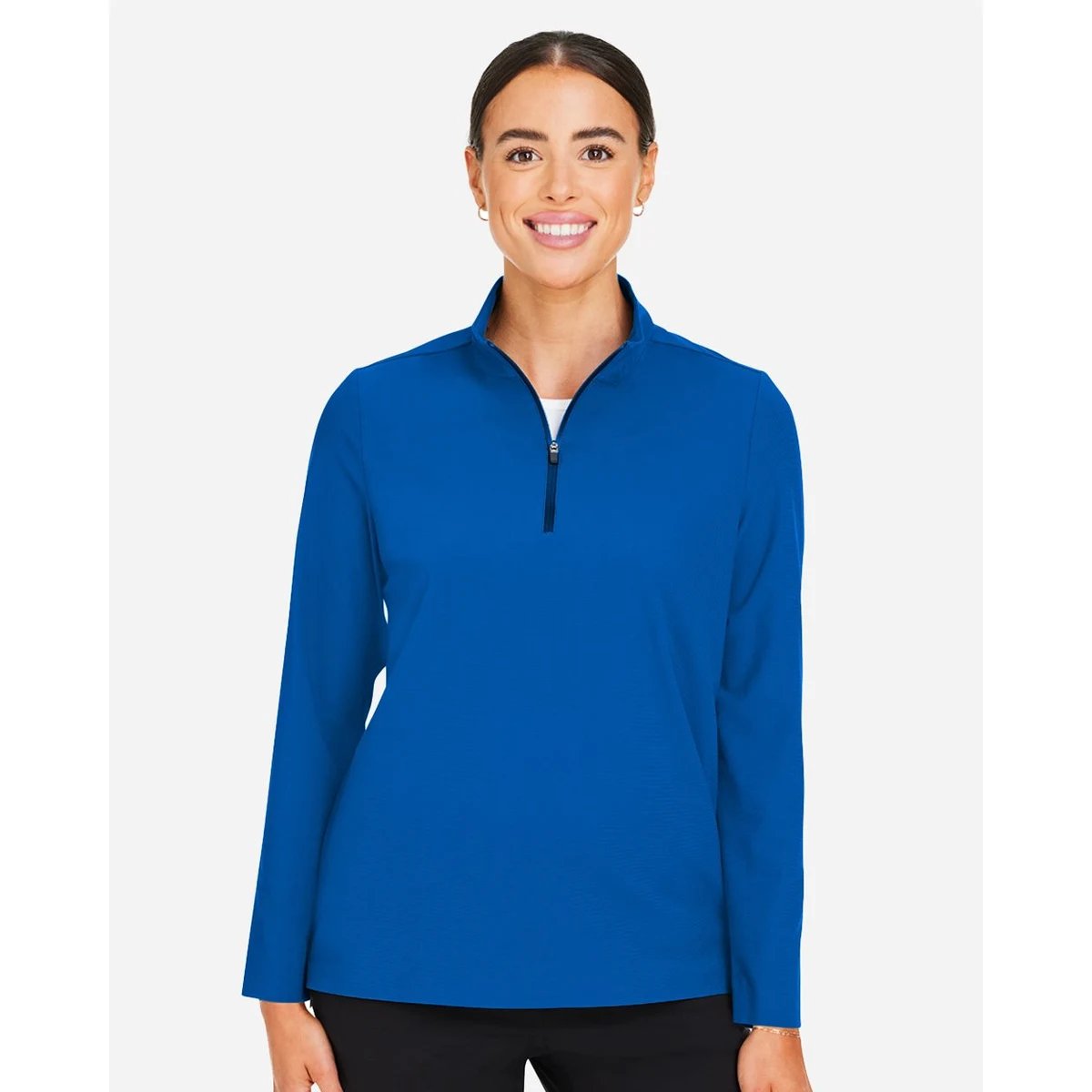 Women's CrownLux Performance® Windsor Welded Quarter-Zip Pullover - DG410W 1