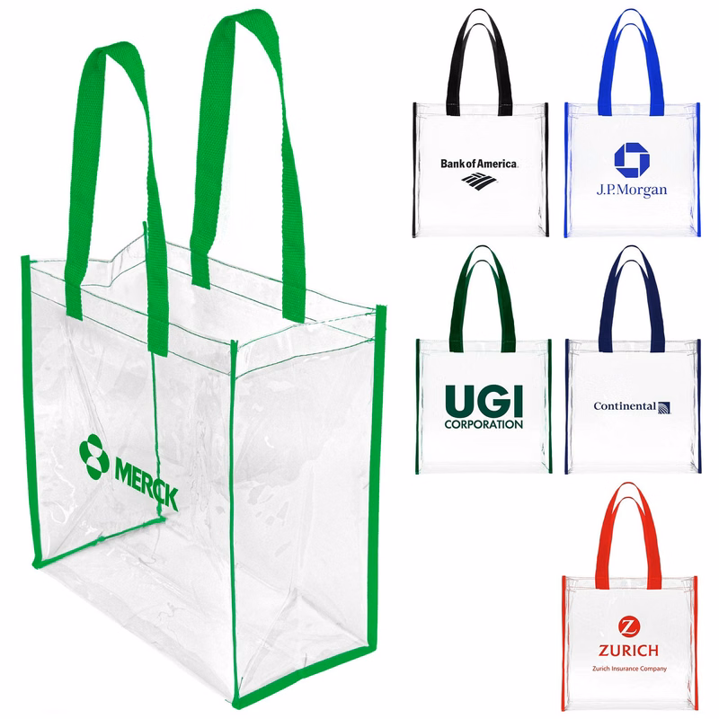 Full Color PVC Clear Stadium Tote Bag