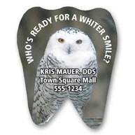 USA Made Premium UV Window Micro-Suction Cling Decal (2.5 x 2) Tooth Shape 1