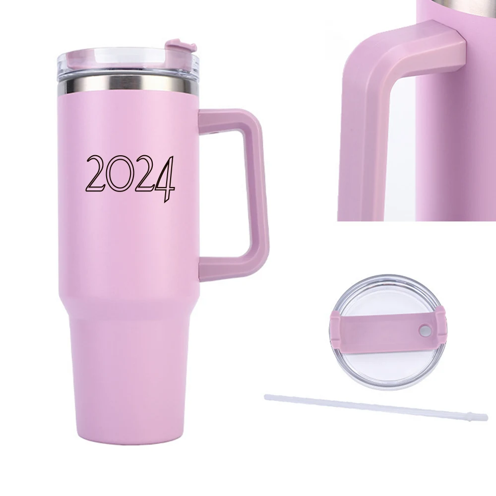 Large 40 oz Tumbler with Lid and Straw 1