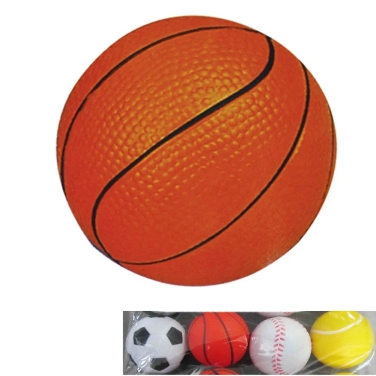 2.5" Basketball Squeezies Stress Reliever 1