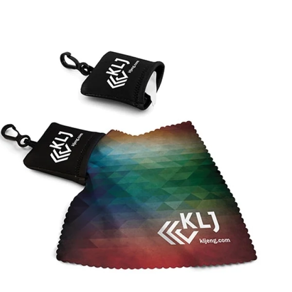 Keychain Pouch - 1-Color Pouch, Full Color Cloth - Standard Production 1