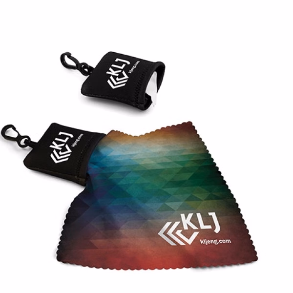 Keychain Pouch - 1-Color Pouch, Full Color Cloth - Standard Production