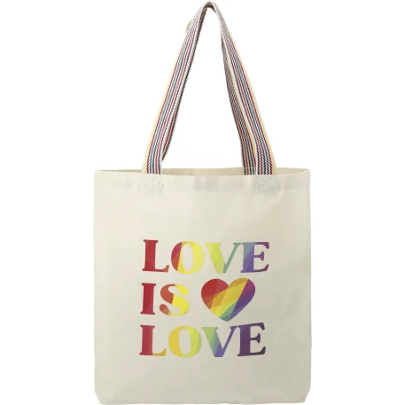 Rainbow Recycled 6oz Cotton Convention Tote 1