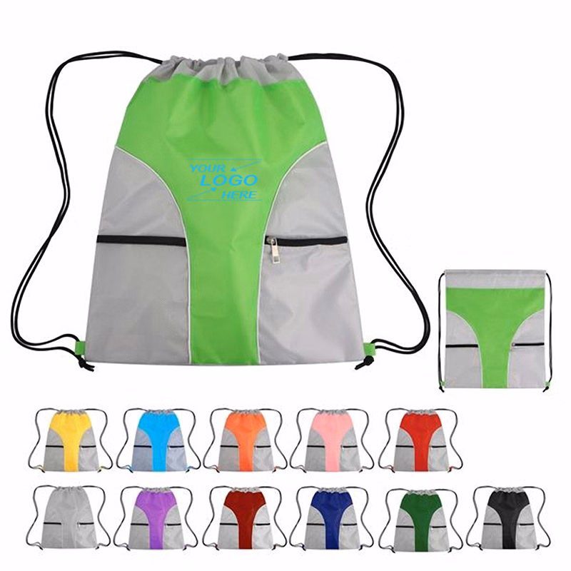 Front Pocket Drawstring Backpack