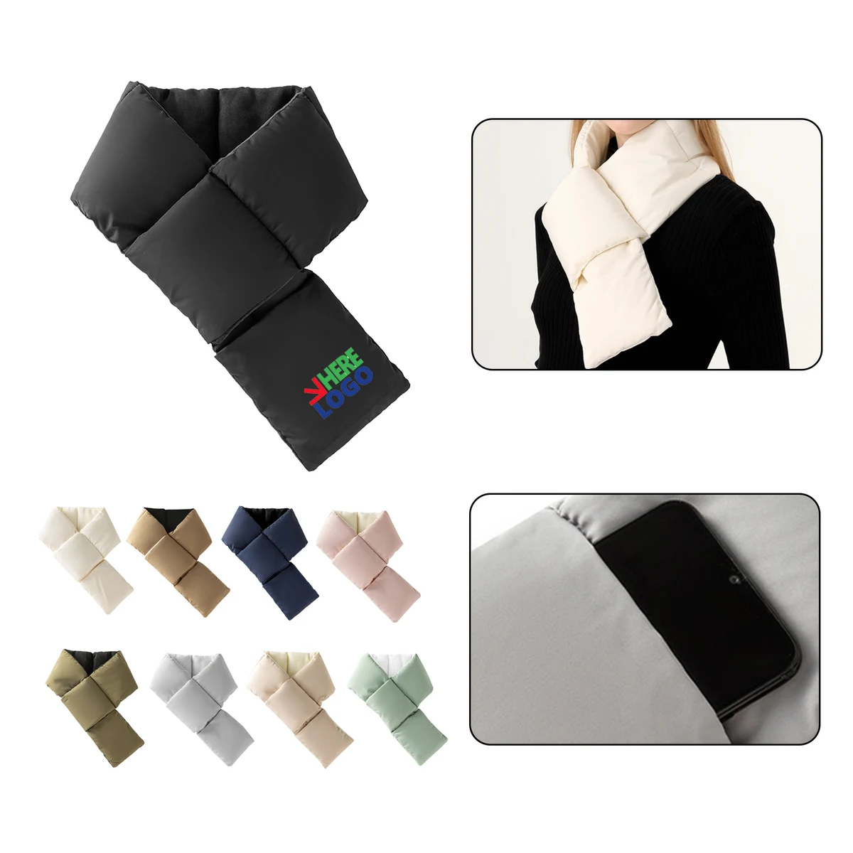 MOQ:10pcs Thick Warm Scarf 1