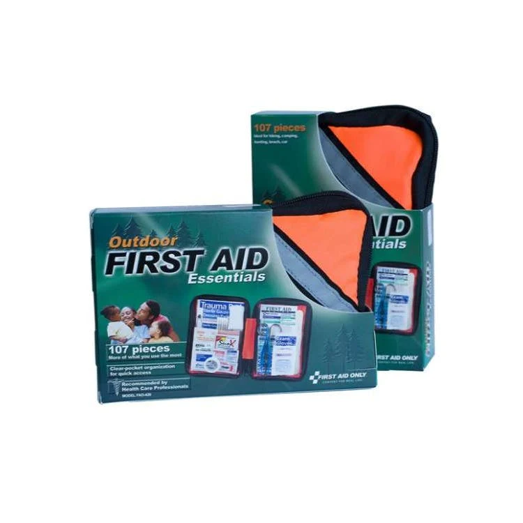 Outdoor First Aid Kit - 107 Piece, custom first aid kit with logo imprint 1