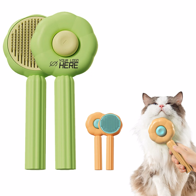 Flower Shaped Pet Grooming Deshedding Brush