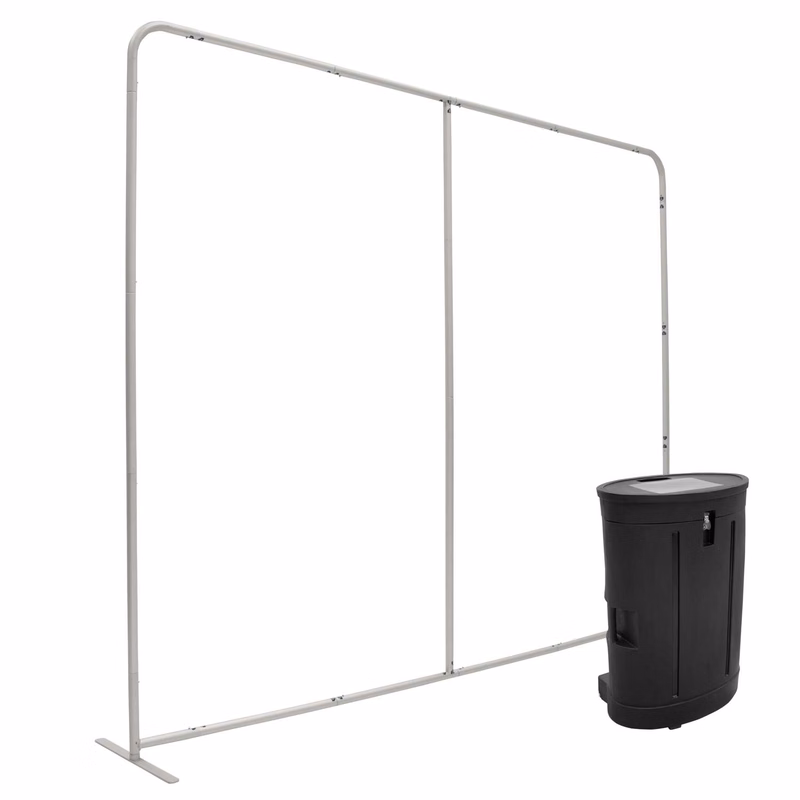 10'W x 90"H EuroFit™ Straight Wall Plus Hardware Kit
