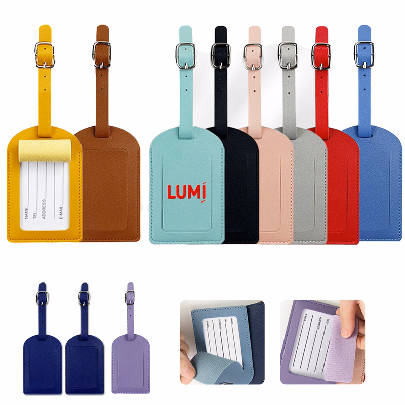 Lightweight Travel PU Leather Luggage Tag