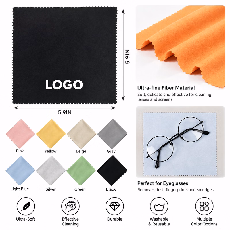 Soft Microfiber Eyeglass Cleaning Cloth