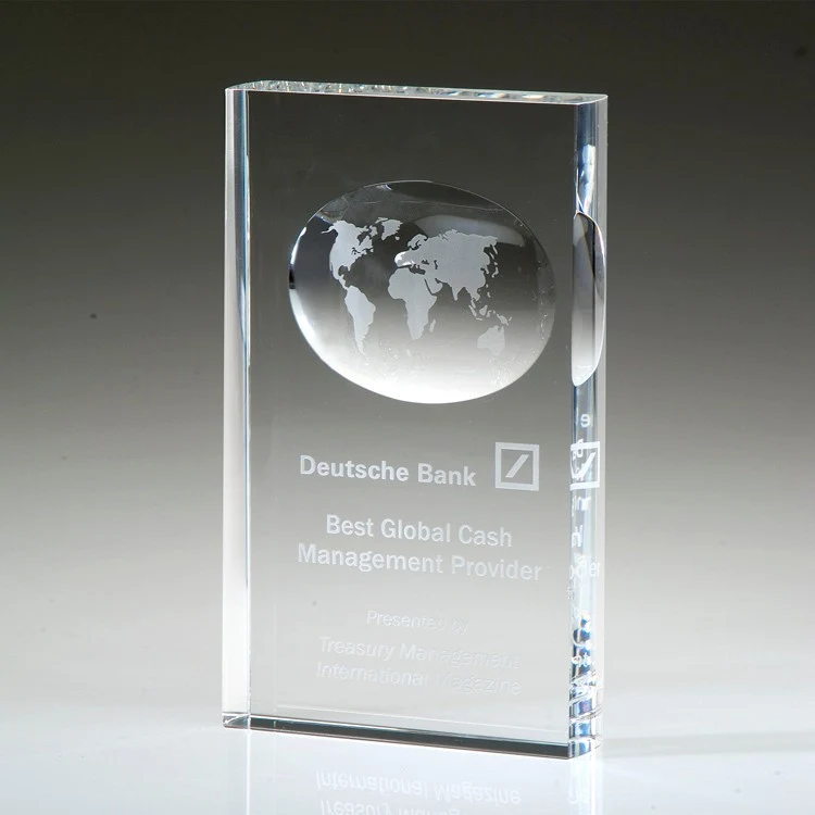 6" Crystal Award -Illusion Globe_D183CA 1