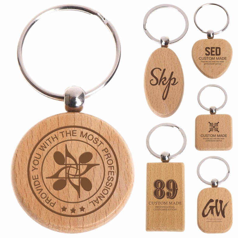 Engraving Wooden Key Chain