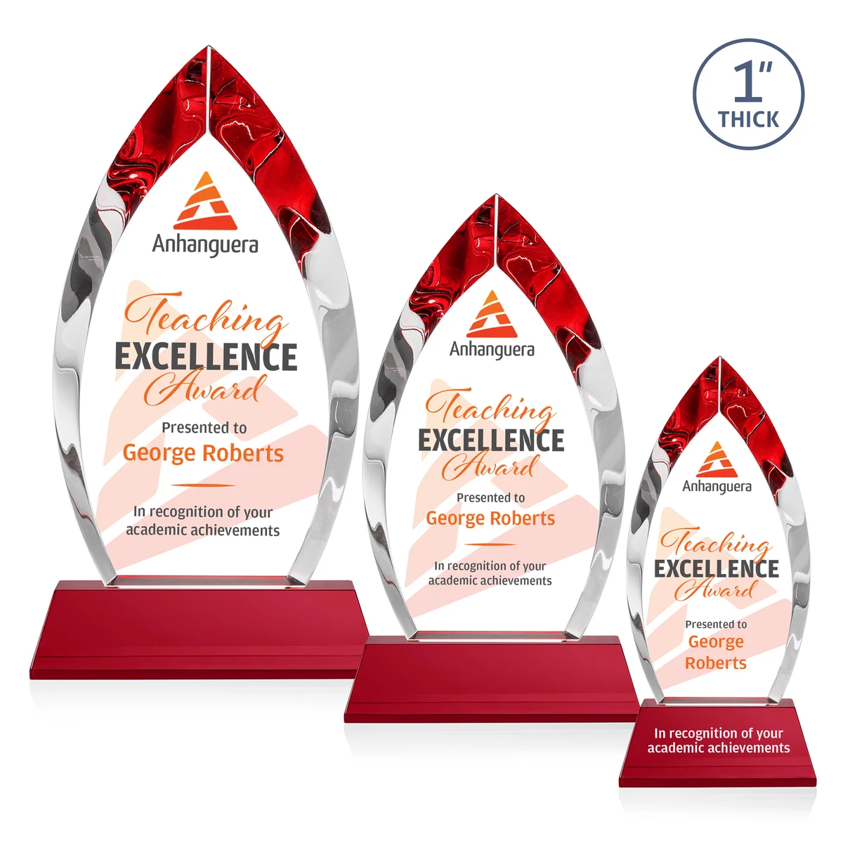 Marinello VividPrint™ Award on Base - Red 1