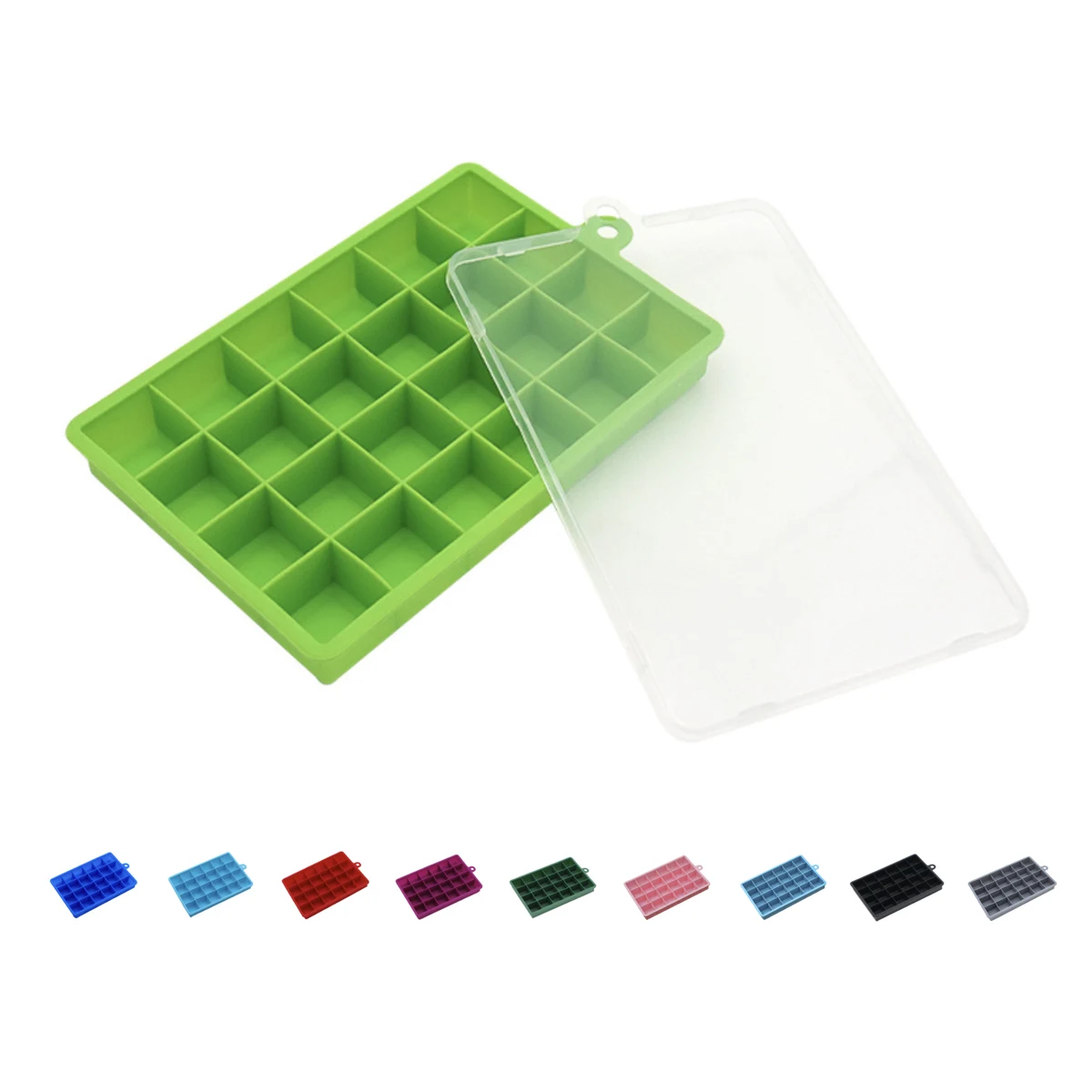 Silicone Ice Cube Molds with Lid 1