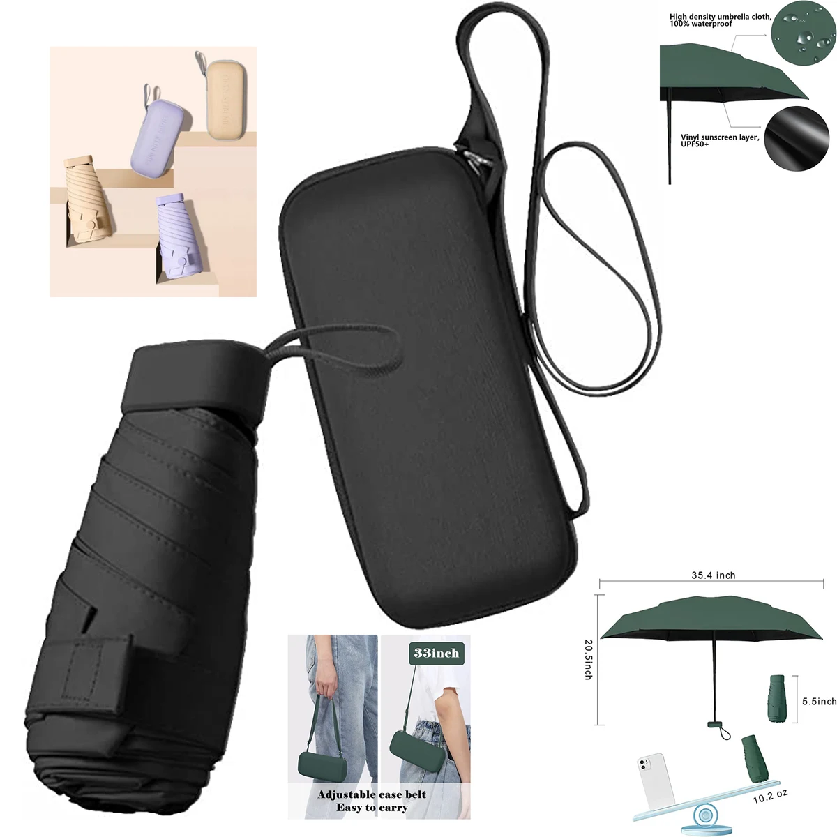 Travel Sun Rain Umbrella for Walking 1