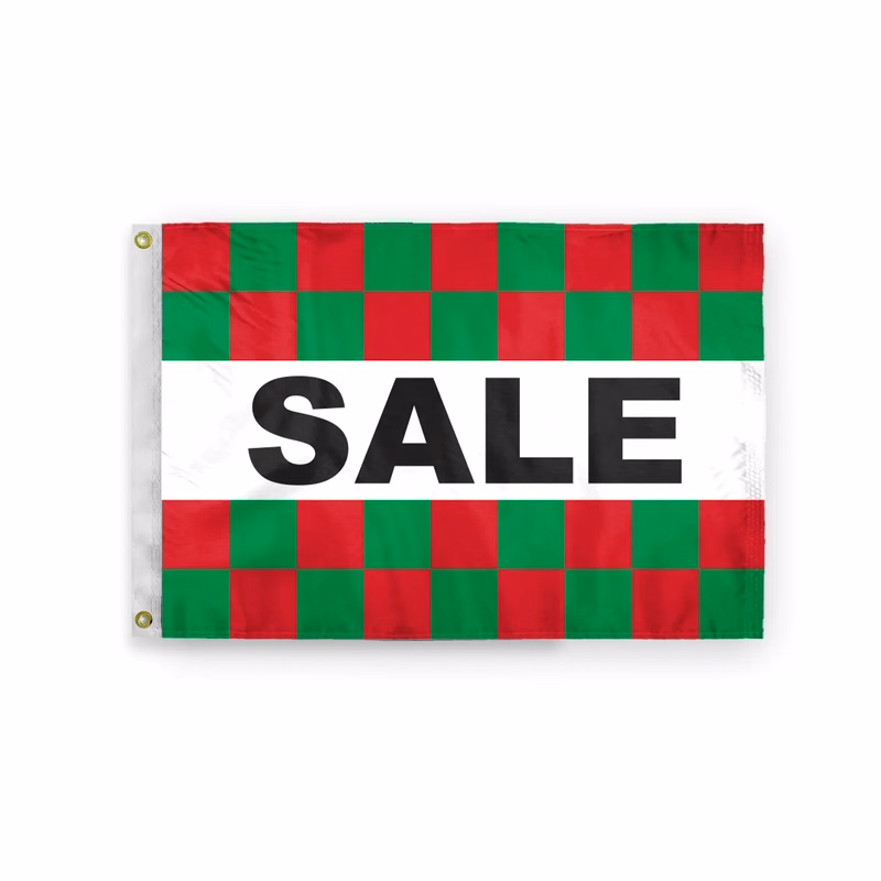 Checkered Message Flag - 2' x 3'