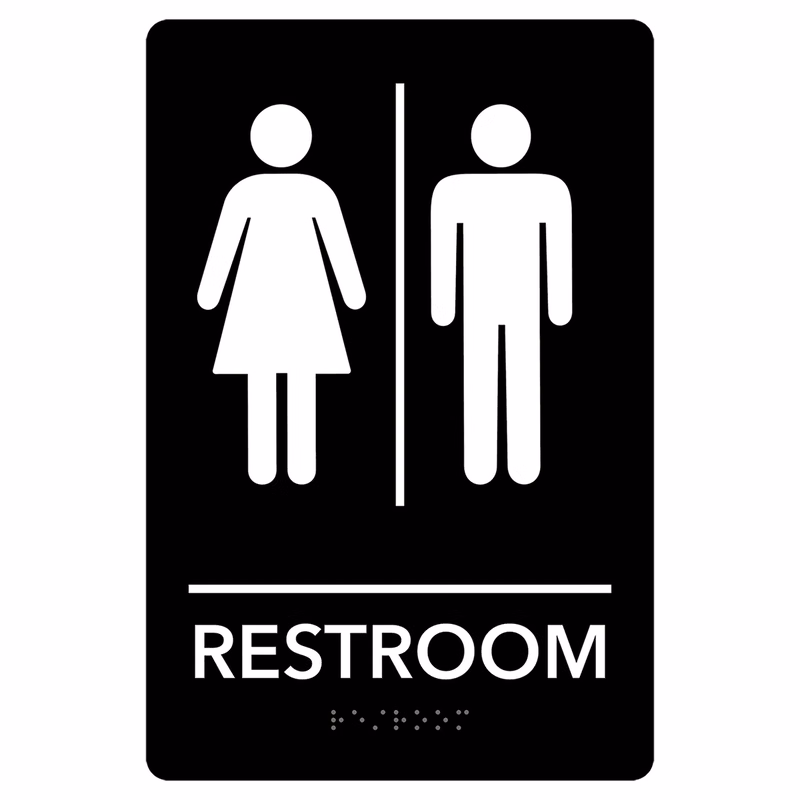 Unisex Restroom Pre-Designed ADA Sign