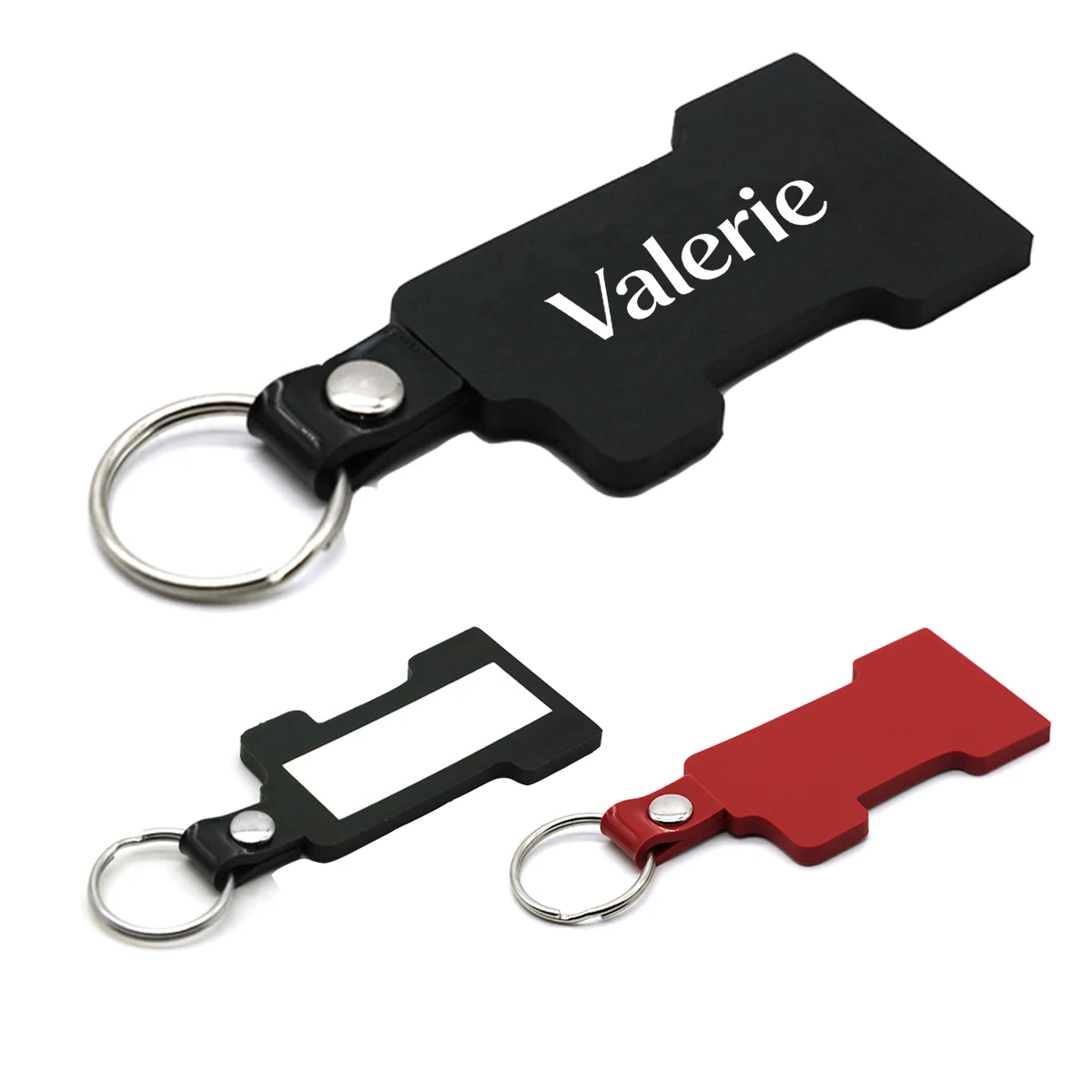Number 1 Shaped Soft Plastic Keychain 1