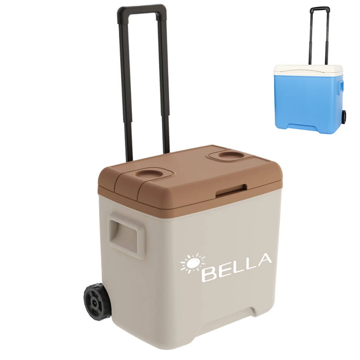 Multifunctional picnic insulation box with wheels 1