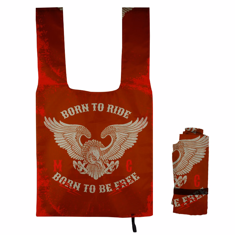 Roll-Up Grocery Tote w/Elastic Closure Strap