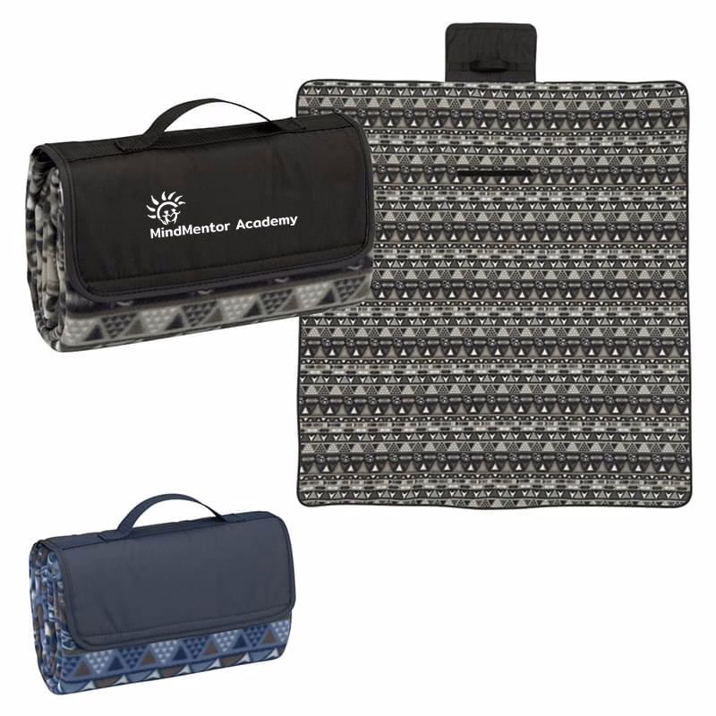 Easily foldable roll - up water resistant blanket