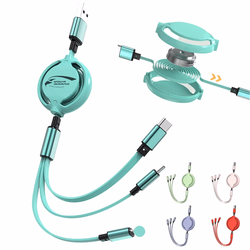 Fast Cord For iOS/Type-C/Micro-USB Multi Charging Cable