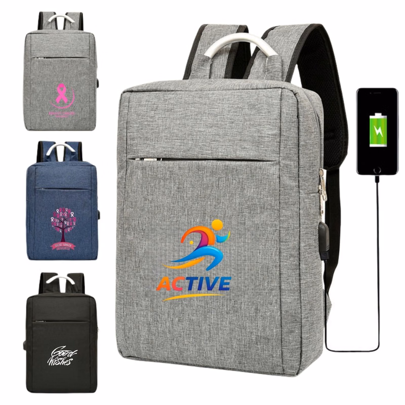 15.6 inch Travel Laptop Backpack with USB Charging Port