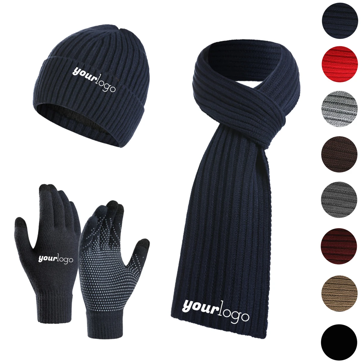 Kids Waterproof Ski Gloves with Touchscreen and Fleece 1