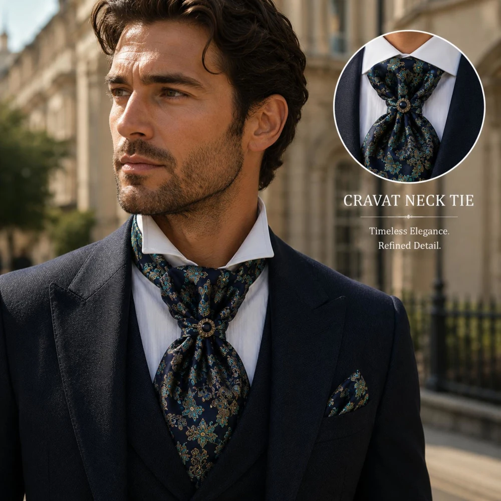 Cravat Polyester Silk Sublimation Neck Tie 1