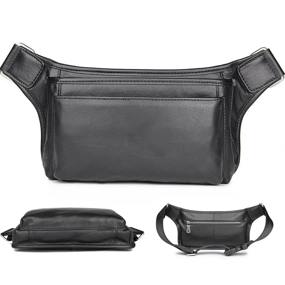 Leather Wearable Chest bag foe man 1