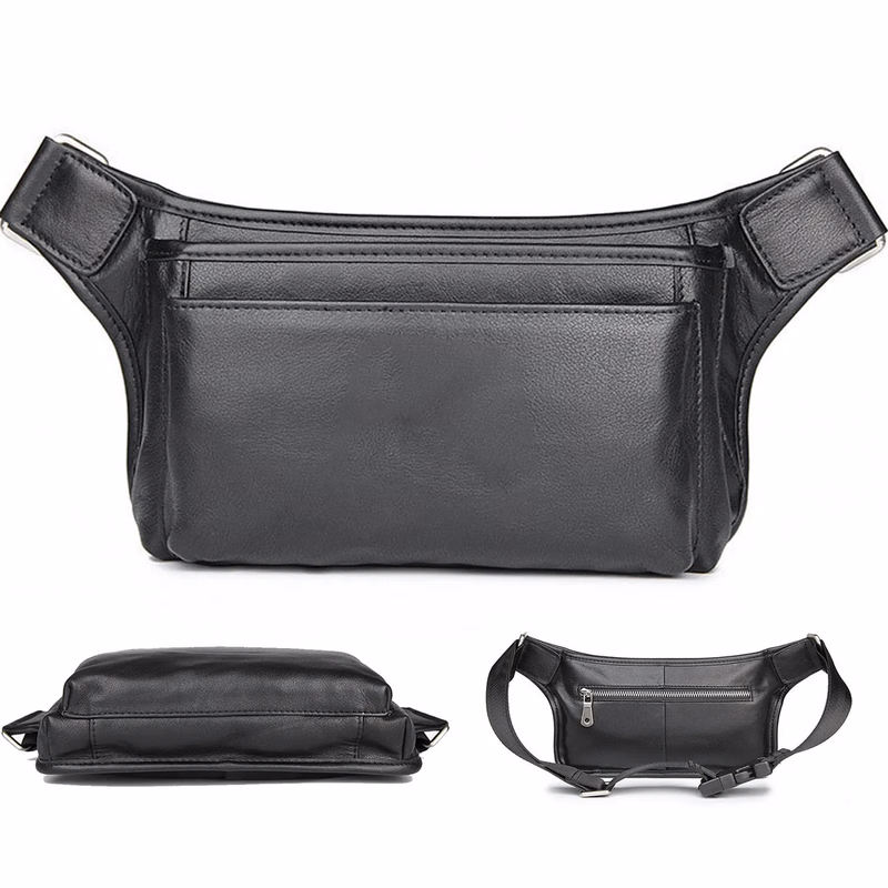 Leather Wearable Chest bag foe man