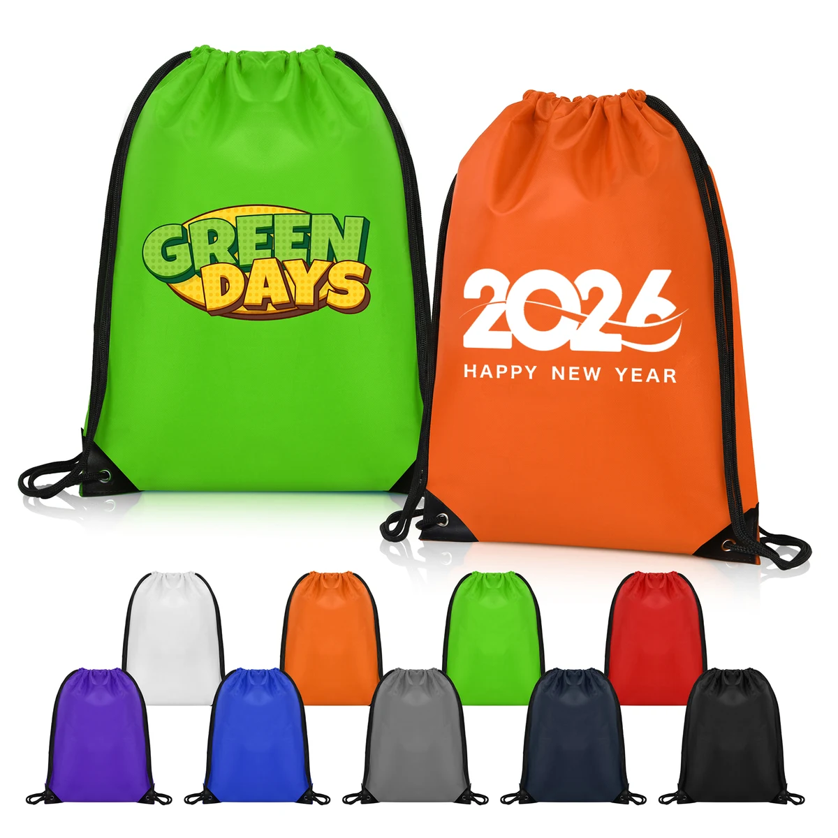 420D Heavy Duty Drawstring Backpack (Ocean) 1