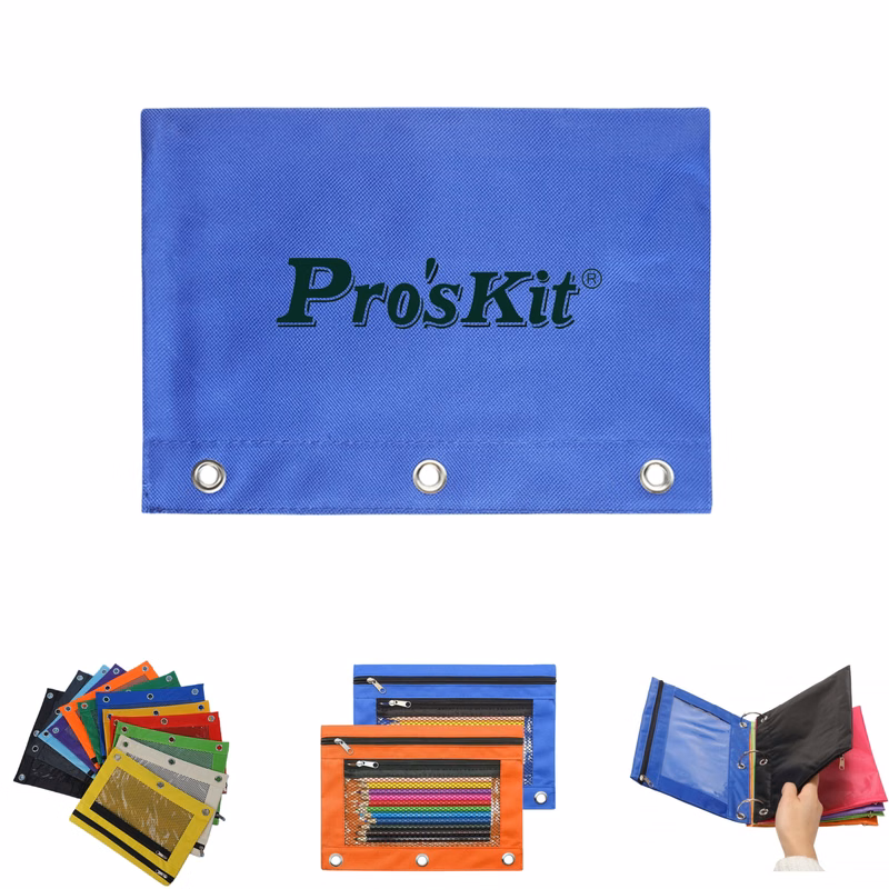 3 Ring Binder Zipper Pencil Pouches