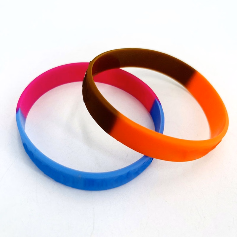 Colorful Silicone Embossed Wristband